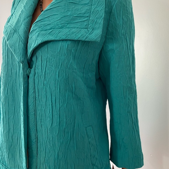 Rafael’s sea green breast front jacket nwt - Picture 5 of 8